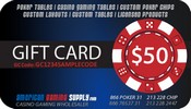 American Gaming Supply Gift Certificate $50.000, AGS-GC50